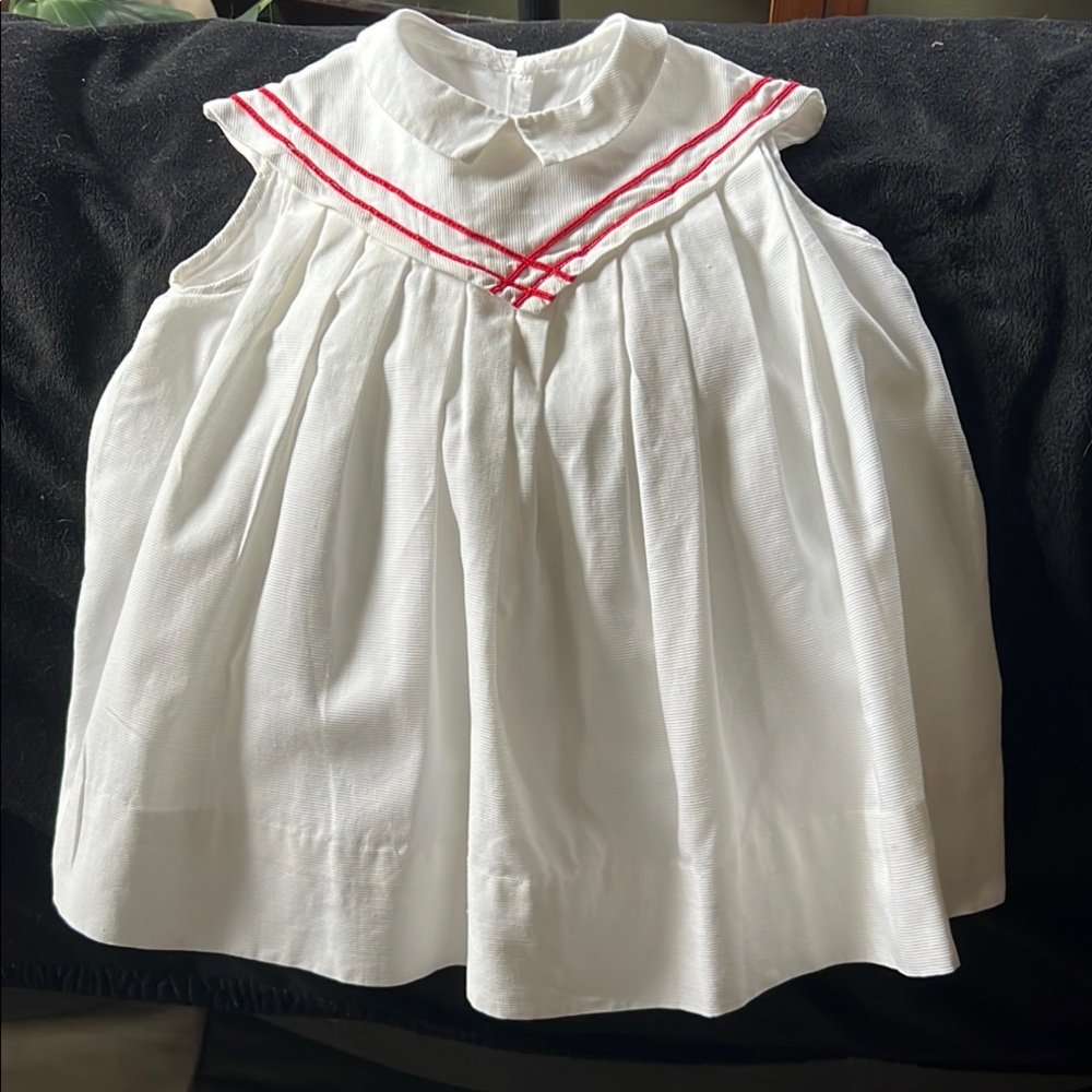 Toddler’s Sailor Dress, homemade.